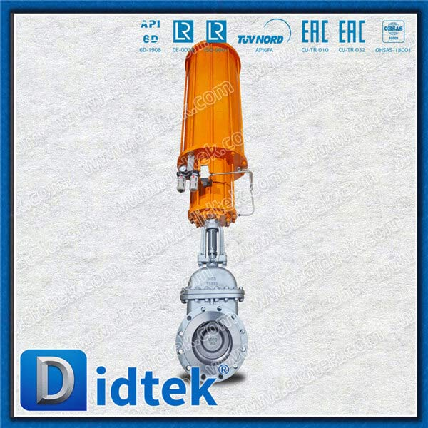 Alloy Steel WC6 Single Acting Spring Return Pneumatic Gate Valve