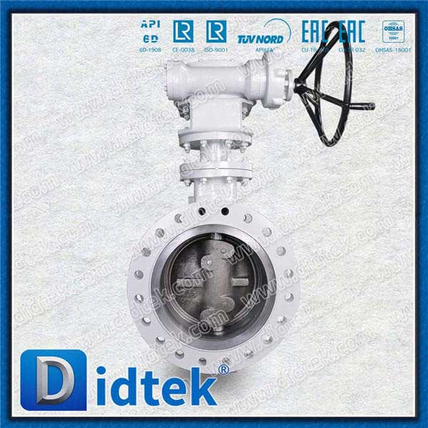 Gear Flange Triple Offset Flange Butterfly Valve