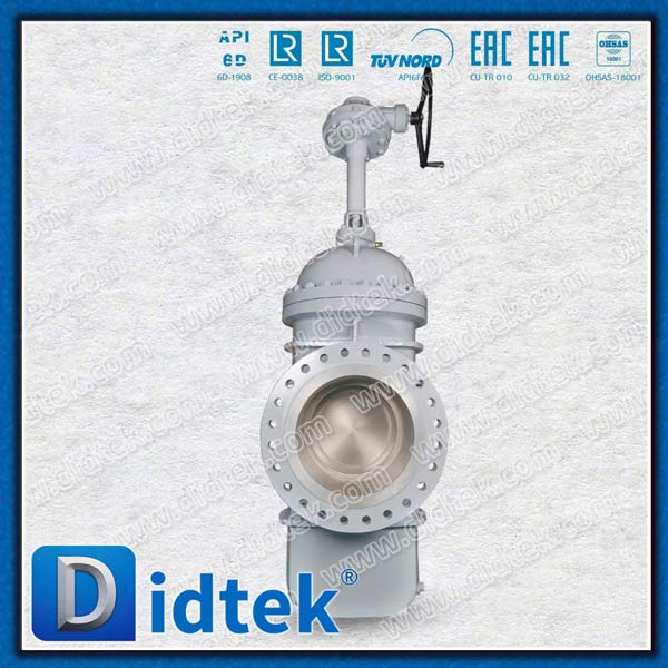 Steel Flanged Pipe Line Slab Through Conduit Gate Valve