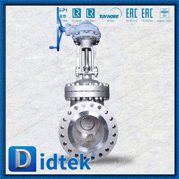 Stainless Steel CF8C 12" 600LB Bevel Gear RF Gate Valve