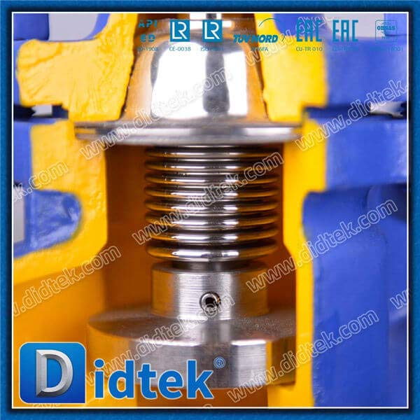 DIN Bellow Globe Valve-DN50 1.0619 Hand wheel Flange
