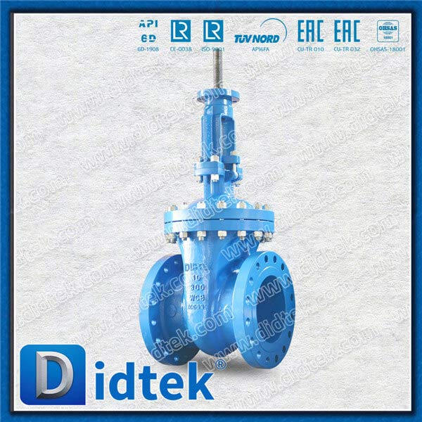 Epoxy Coating Cast Steel Gate Valve With Bare Shaft