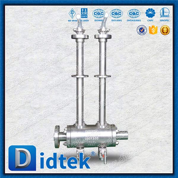 -196C LNG Cryogenic Double Ball Ball Valve