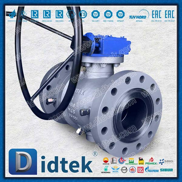 ANSI 6'' RTJ Steam Trunnion Mounted Ball Valves