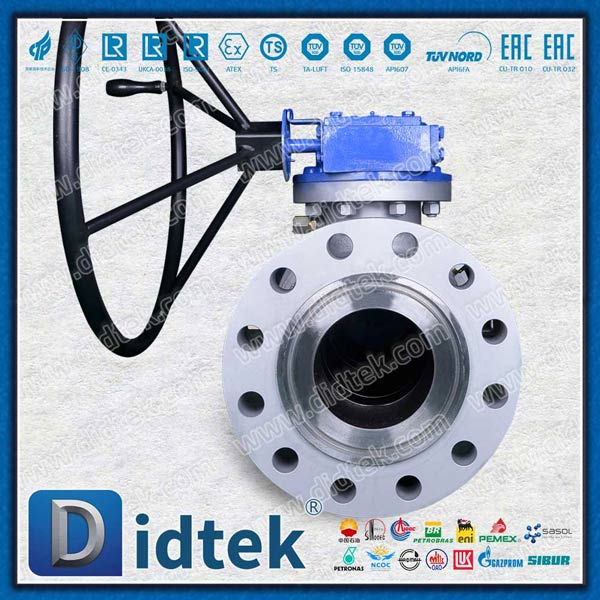 ANSI 6'' RTJ Steam Trunnion Mounted Ball Valves