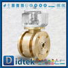 DN50 PN16 Bronze Bare Stem Trunnion Ball Valve Manufacturers