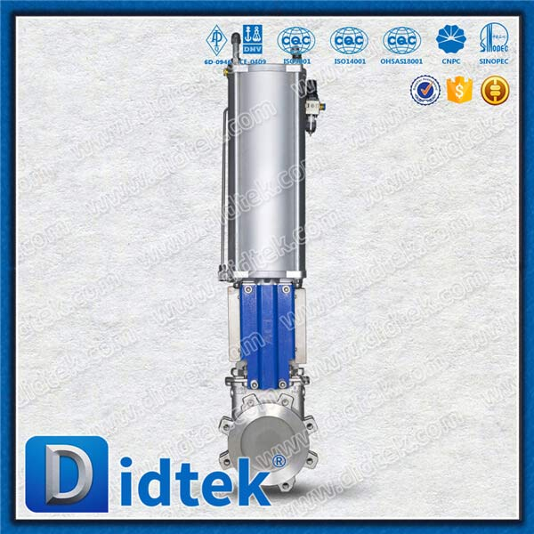 Single Action Pneumatic Lug Type Knife Gate Valve