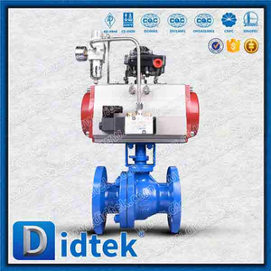 Single Acting With Spring Pneumatic Actuator Ball Valve