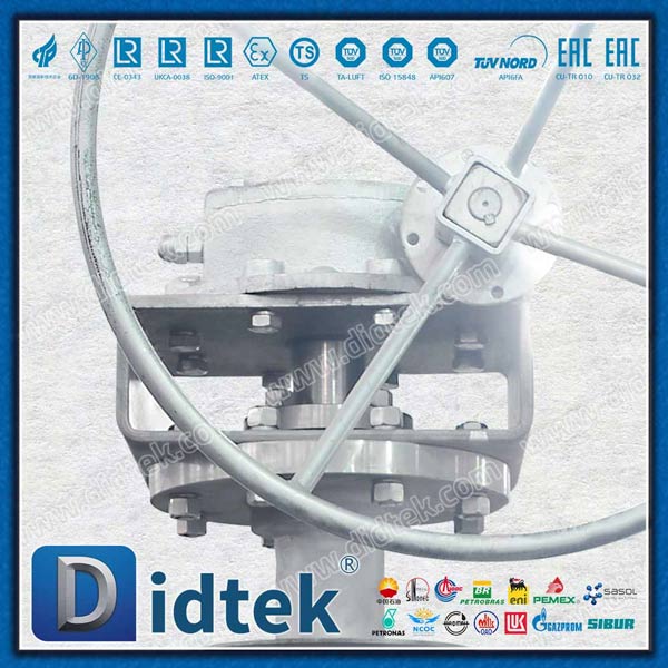 10'' SS Manual Extension Stem Trunnion Ball Valve