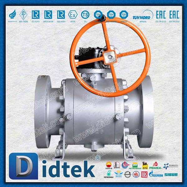 6 Inch Forged API Gear Operator Trunnion Ball Valve Supplier