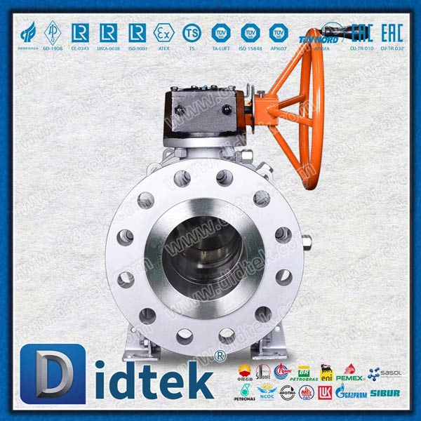 6 Inch Forged API Gear Operator Trunnion Ball Valve Supplier