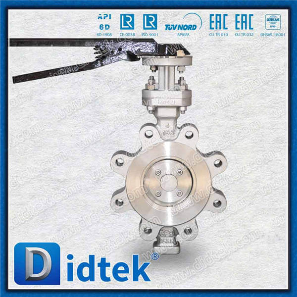 Triple Offset Lug Butterfly Valve-4'' CF8 Lever