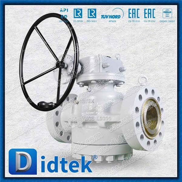 API 6D Flanged 6 '1500lb Tekanan Terbalik Balance Valve Plugs Lubricated