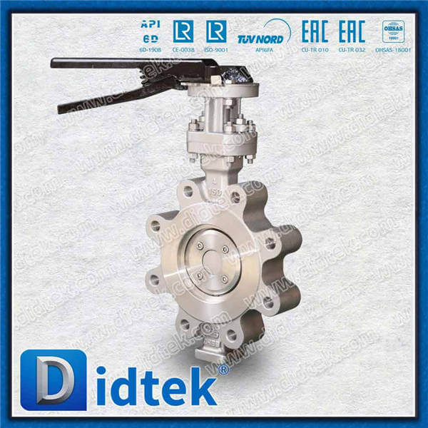 Triple Offset Lug Butterfly Valve-4'' CF8 Lever