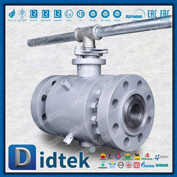 2 Inch Anti-Static Flow Tek PEEK Seat Trunnion Ball Valve Suppliers