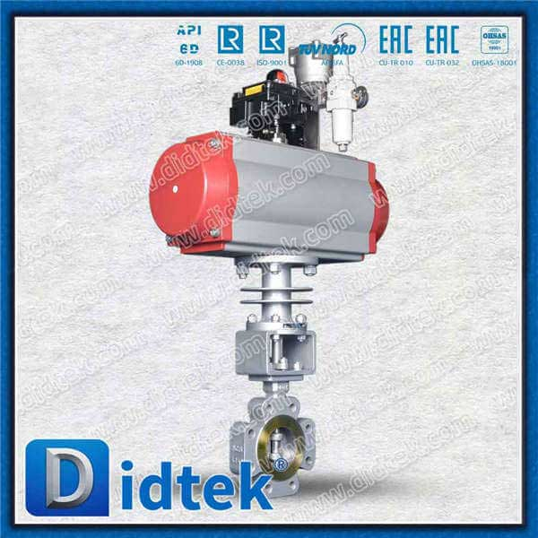 Single-Acting Pneumatic Rotary Actuator Spring Return Triple Eccentric Butterfly Valve