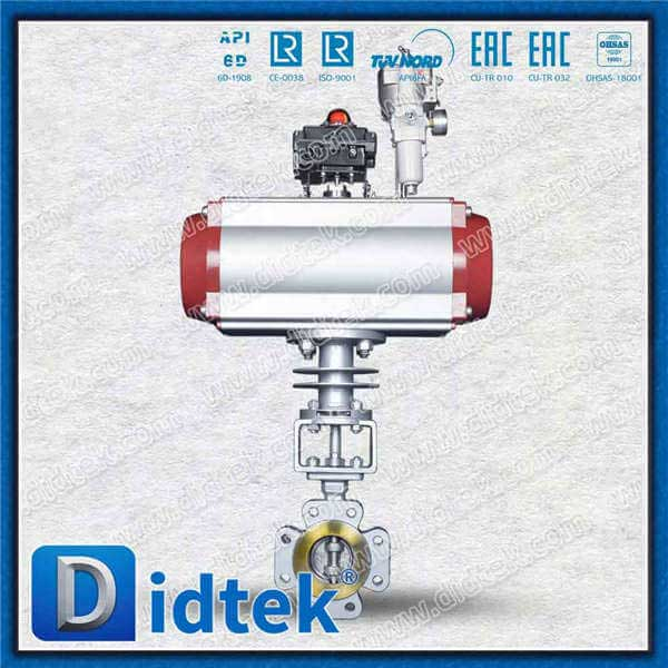 Single-Acting Pneumatic Rotary Actuator Spring Return Triple Eccentric Butterfly Valve