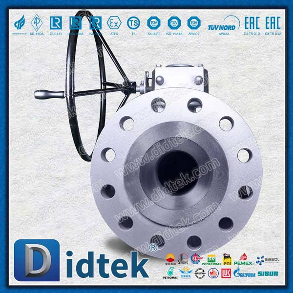 Forged Steel Reduce Bore 3PCS Body Trunnion Ball Valve