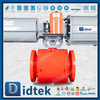 Pneumatic 12 Inch API6D Flanged Low Torque Trunnion Ball Valve