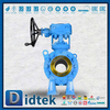 Gearbox Butt Welded DN150 3PCS Metal Trunnion Ball Valve