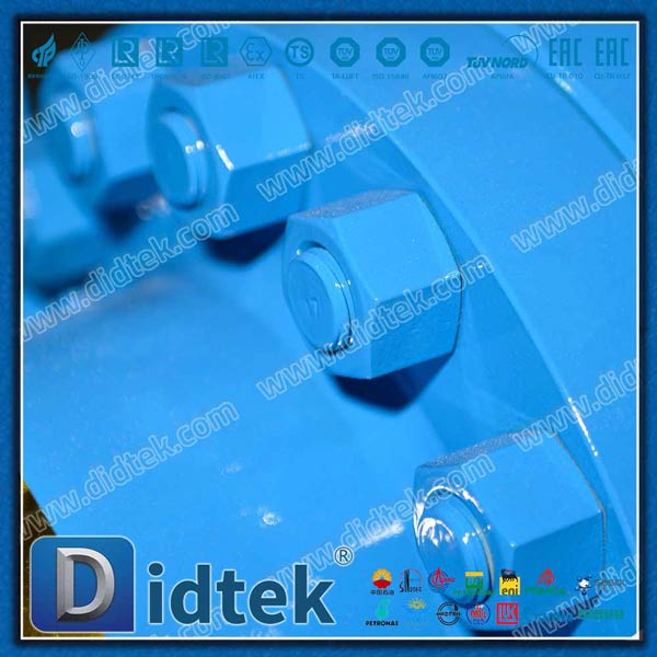 Gearbox Butt Welded DN150 3PCS Metal Trunnion Ball Valve