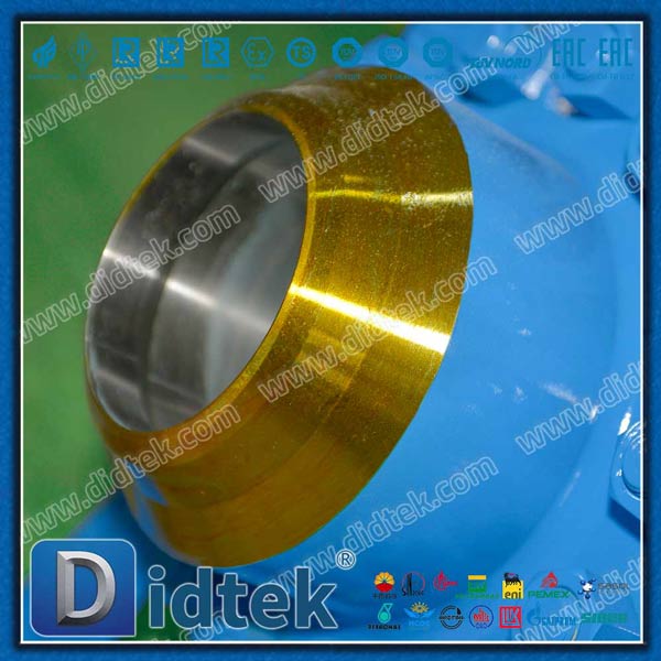 Gearbox Butt Welded DN150 3PCS Metal Trunnion Ball Valve