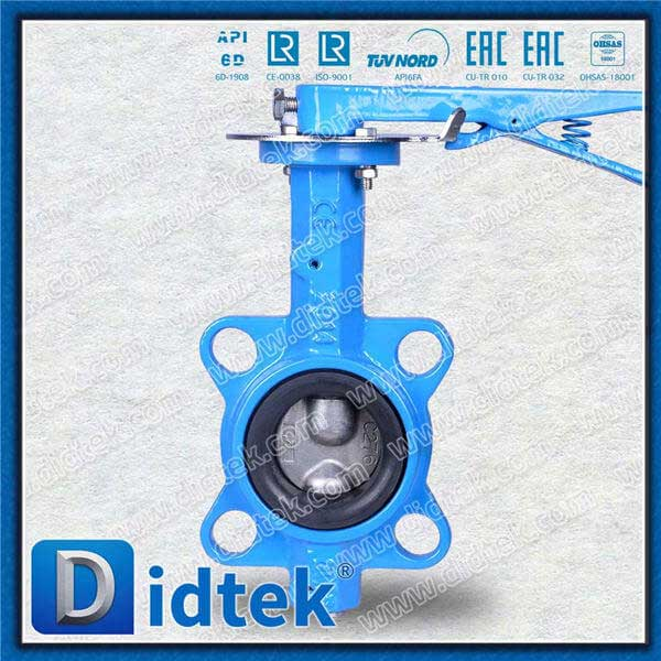 Pinless 2 ชิ้น Wafer Wafer Butterfly Valve
