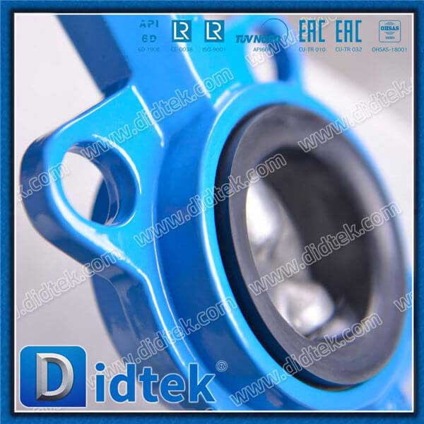 Pinless 2 ชิ้น Wafer Wafer Butterfly Valve