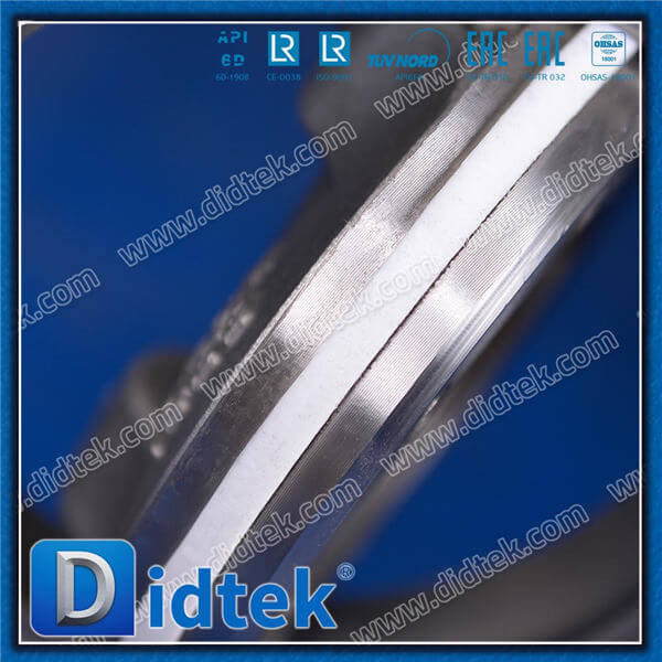 Triple Offset Wafer Buttaerfly Valve DN150 CF8M ingranaggio