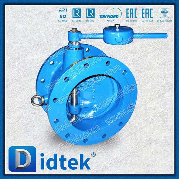 Butterfly Check Valve With Hydraulic Counterweight