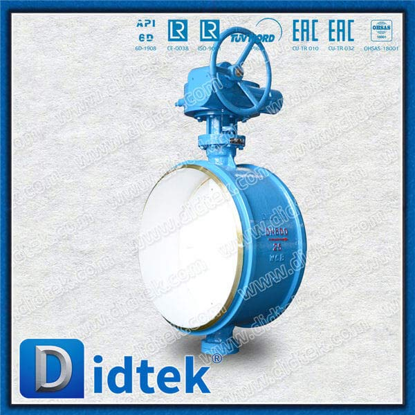 Triple Offset Butt Welded Butterfly ValveDN800 WCB Gear