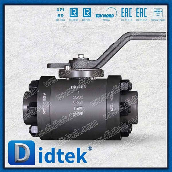 Three Piece 2500LB PEEK Seat SW Forged Ball Valve