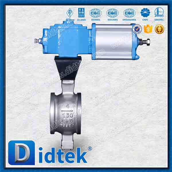 V Port Segment Hard Seal V-Ball Valve Wuth Crankshaft Connecting Rod Pneumatic Actuator
